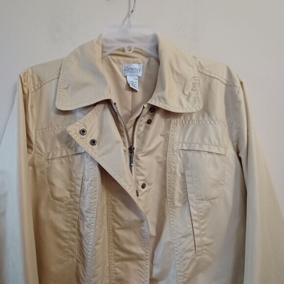 Chicos Zenergy Large Light Softshell‎ Jacket Full Zip Activewear Womens Yellow - Picture 4 of 6